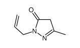 5-methyl-2-prop-2-enyl-4H-pyrazol-3-one结构式