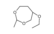 (2R,5R)-5-ethoxy-2-methyl-1,3-dioxepane结构式