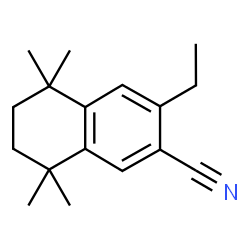 3-ETHYL-5,5,8,8-TETRAMETHYL-5,6,7,8-TETRAHYDRO-NAPHTHALENE-2-CARBONITRILE结构式