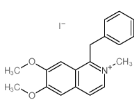 1-Benzyl-6,7-dimethoxy-2-methyl-2.lambda.~5~-isoquinoline structure