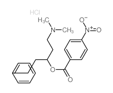Benzenepropanol, a-[2-(dimethylamino)ethyl]-,1-(4-nitrobenzoate), hydrochloride (1:1)结构式