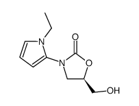 2-Oxazolidinone,3-(1-ethyl-1H-pyrrol-2-yl)-5-(hydroxymethyl)-,(5R)-(9CI) Structure