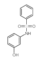 Benzenesulfonamide,N-(3-hydroxyphenyl)-结构式