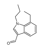 1H-Indole-3-carboxaldehyde,7-ethyl-1-propyl-(9CI) Structure