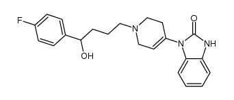1-(p-Fluorophenyl)-4-[4-(2-oxo-1-benzimidazolinyl)-1,2,3,6-tetrahydro-1-pyridyl]-1-butanol结构式