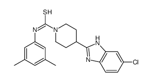 1-Piperidinecarbothioamide,4-(5-chloro-1H-benzimidazol-2-yl)-N-(3,5-dimethylphenyl)-(9CI) Structure