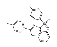 4-methyl-N'-(2-phenyl-1-(p-tolyl)ethylidene)benzenesulfonohydrazide Structure