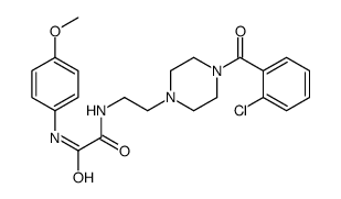 N-[2-[4-(2-chlorobenzoyl)piperazin-1-yl]ethyl]-N'-(4-methoxyphenyl)oxamide结构式