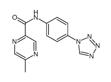 Pyrazinecarboxamide, 5-methyl-N-[4-(1H-tetrazol-1-yl)phenyl]- (9CI) Structure
