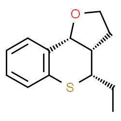 4H-[1]Benzothiopyrano[4,3-b]furan,4-ethyl-2,3,3a,9b-tetrahydro-,(3aR,4R,9bS)-rel-(9CI) Structure