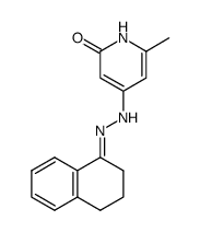 4-(3,4-dihydro-2H-naphthalen-1-ylidenehydrazino)-6-methyl-1H-pyridin-2-one Structure