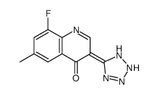 3-(1,2-dihydrotetrazol-5-ylidene)-8-fluoro-6-methylquinolin-4-one Structure