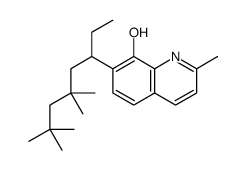 2-methyl-7-(5,5,7,7-tetramethyloctan-3-yl)quinolin-8-ol Structure