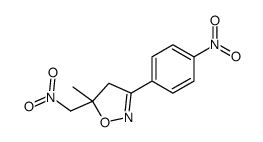 5-methyl-5-(nitromethyl)-3-(4-nitrophenyl)-4H-1,2-oxazole结构式