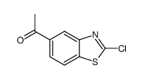 Ethanone,1-(2-chloro-5-benzothiazolyl)-(9CI) structure