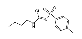 N-Butyl-N'-[4-methyl-benzolsulfonyl]-chlor-formamidin Structure