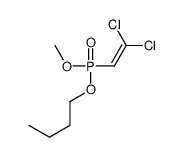 1-[2,2-dichloroethenyl(methoxy)phosphoryl]oxybutane结构式