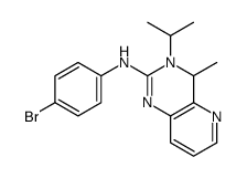 2-(4-bromophenyl)-1,1-di(propan-2-yl)-3-pyridin-3-ylguanidine结构式
