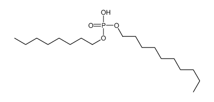 Phosphoric acid hydrogen decyl=octyl ester结构式