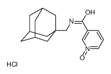 N-(1-ADAMANTYLMETHYL)NICOTINAMIDE 1-OXIDE HYDROCHLORIDE Structure