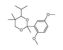 2-(2,5-dimethoxyphenyl)-2,5,5-trimethyl-4-propan-2-yl-1,3-dioxane Structure
