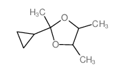1,3-Dioxolane,2-cyclopropyl-2,4,5-trimethyl- Structure
