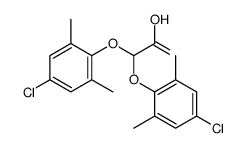 2,2-bis(4-chloro-2,6-dimethylphenoxy)acetic acid Structure