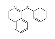 1-cyclohex-2-en-1-ylsulfanylisoquinoline Structure