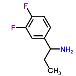 1-(3,4-difluorophenyl)propan-1-amine结构式