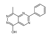 8-methyl-2-phenyl-6H-pyrimido[4,5-d]pyridazin-5-one结构式