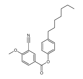 (4-heptylphenyl) 3-cyano-4-methoxybenzoate结构式