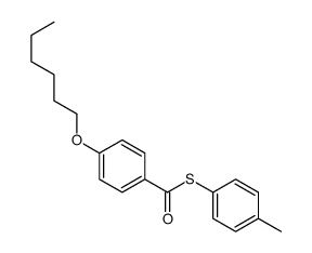 S-(4-methylphenyl) 4-hexoxybenzenecarbothioate Structure