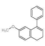 7-methoxy-1-phenyl-3,4-dihydronaphthalene Structure