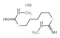 Carbamimidothioic acid,methyl-, 1,5-pentanediyl ester, dihydrobromide (9CI)结构式