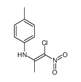 N-(1-chloro-1-nitroprop-1-en-2-yl)-4-methylaniline Structure