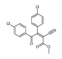 methyl 3,4-bis(4-chlorophenyl)-2-cyano-4-oxobut-2-enoate结构式