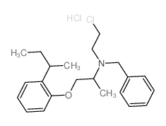 N-benzyl-1-(2-butan-2-ylphenoxy)-N-(2-chloroethyl)propan-2-amine结构式