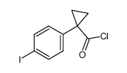 1-(4-iodophenyl)cyclopropane-1-carbonyl chloride Structure