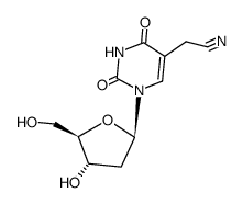 5-(cyanomethyl)-2'-deoxyuridine结构式