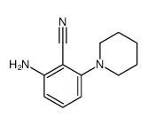 2-amino-6-piperidin-1-ylbenzonitrile结构式