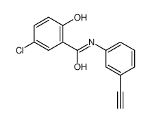 5-chloro-N-(3-ethynylphenyl)-2-hydroxybenzamide Structure