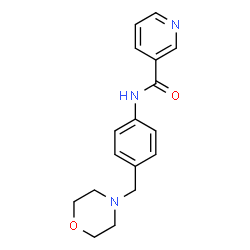 N-[4-(morpholin-4-ylmethyl)phenyl]pyridine-3-carboxamide Structure