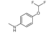 Benzenamine, 4-(difluoromethoxy)-N-methyl- (9CI) structure