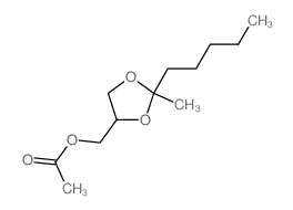 1,3-Dioxolane-4-methanol,2-methyl-2-pentyl-, 4-acetate Structure
