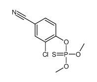 Thiophosphoric acid O,O-dimethyl O-(2-chloro-4-cyanophenyl) ester Structure