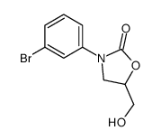 3-(3-Bromophenyl)-5-(hydroxymethyl)-1,3-oxazolidin-2-one Structure