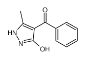 4-benzoyl-5-methyl-1,2-dihydropyrazol-3-one结构式