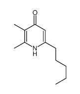 2,3-dimethyl-6-pentyl-1H-pyridin-4-one结构式