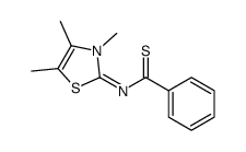 N-(3,4,5-trimethyl-1,3-thiazol-2-ylidene)benzenecarbothioamide结构式