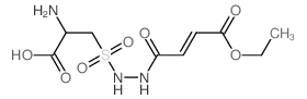 2-amino-3-[(3-ethoxycarbonylprop-2-enoylamino)sulfamoyl]propanoic acid结构式